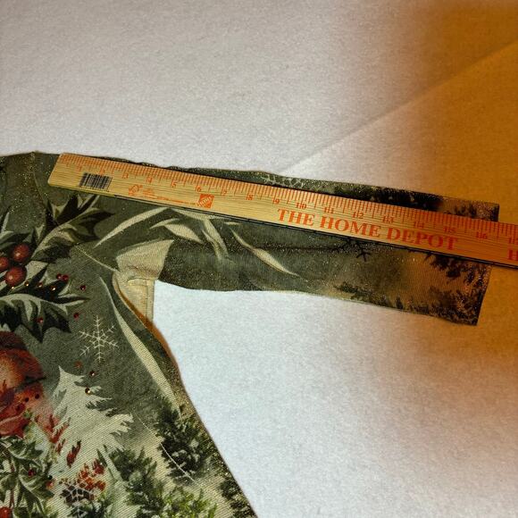 SML Sport Red Cardinal Beaded Chrismas Top Size Small - Picture 4 of 6